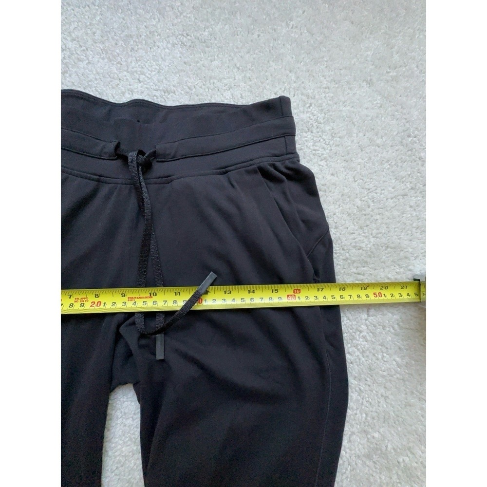 Lululemon Womens Black Elastic Waist Pockets Activewear Jogger Pants Size 6 - Picture 3 of 8